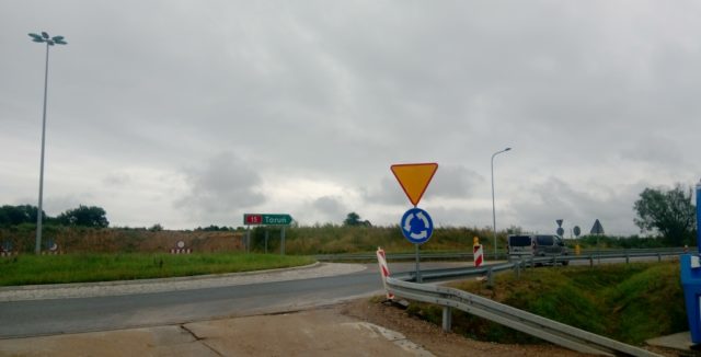 Droga DK15 km 360+640 - kontrola oznakowania